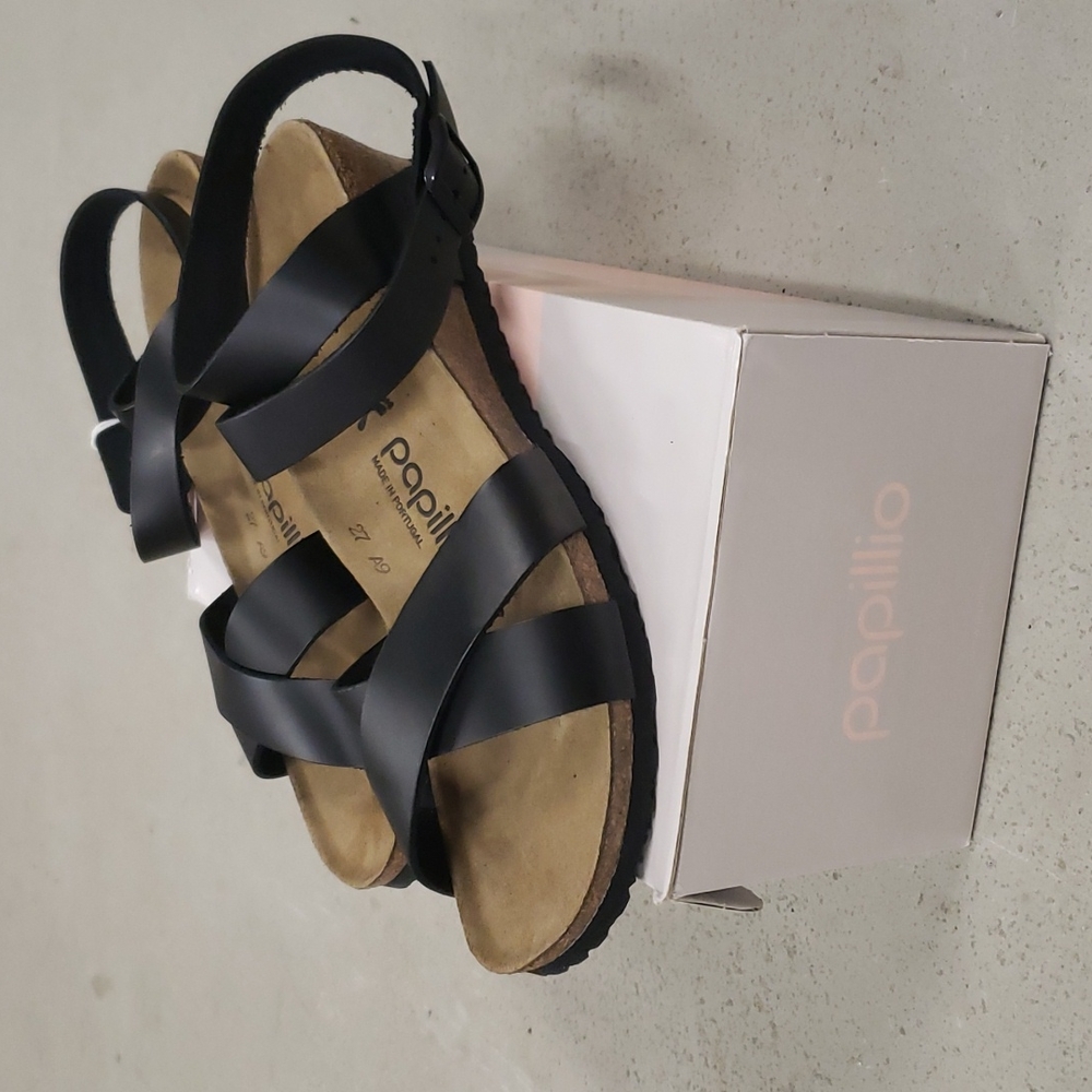 Papillio lola black sandals US womens size 7